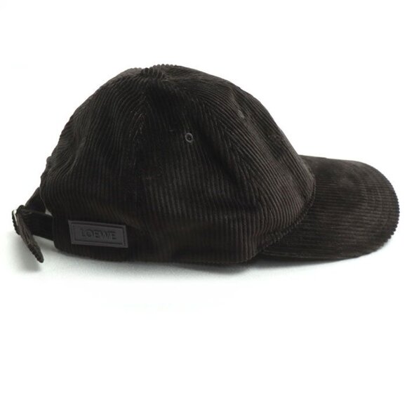 Loewe Anagram Patch Cap Dark Brown X22 ONE SIZE Corduroy main image 4